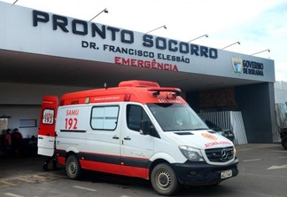 Vítima foi levada ao pronto-socorro do Hospital Geral de Roraima (HGR) - Foto: Nilzete Franco/Folha de Boa Vista