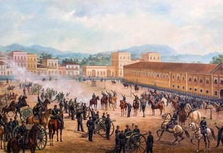 "Proclamação da República", 1893, óleo sobre tela de Benedito Calixto (1853-1927) (Foto: Divulgação)