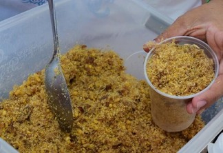 Paçoca é um dos pratos mais tradicionais de Boa Vista (Foto: Nilzete Franco/FolhaBV)