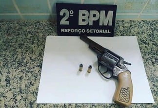 Arma que estava com o albergado (Foto: Divulgação)