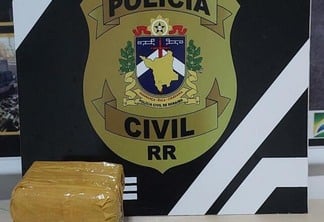 O venezuelano foi encaminhado à Delegacia Especializada e autuado em flagrante pelo crime de tráfico de droga. (Foto: PCRR)