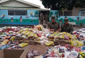 Cada uma das instituições recebeu cerca de 525 kg de alimentos (Foto: Divulgação)