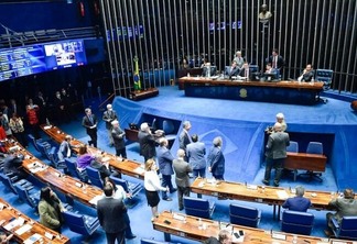 O plenário do Senado nesta quarta-feira (Foto: Jonas Pereira/Agência Senado)