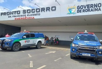 Sargento foi levado ao Pronto Socorro Francisco Elesbão - Foto: Nilzete Franco/Folha de Boa Vista