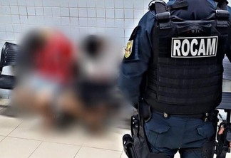 Suspeitos foram levados à delegacia - Foto: Divulgação/PMRR