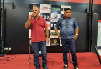 Presidente Leomar Silva e gestor de futebol Ataniel Borges Gomes. Crédito: Granieri Pietro/Real