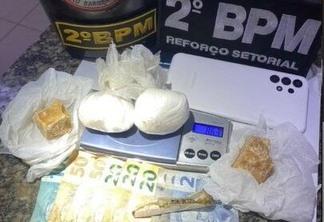 Drogas apreendidas foram levados à Central de Flagrantes - Foto: Divulgação/PMRR