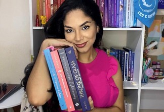 Gabrielle Gomes contou em entrevista à Folha sobre o seu amor aos livros (Foto: Arquivo Pessoal)