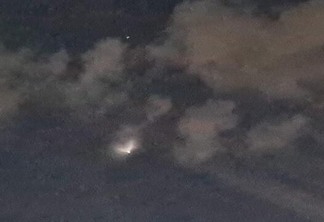 Imagem surgiu no céu de Roraima na noite deste domingo (Foto: Redes sociais)