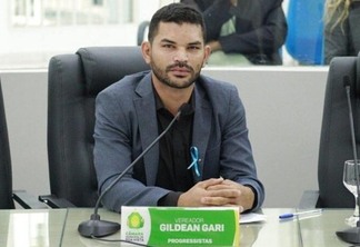 O vereador Gildean Gari em sessão na Câmara Municipal de Boa Vista (Foto: Instagram Gildean Gari)
