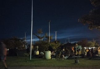 A Selvinha da Praça Cabos e Soldados ficou às escuras por conta de danos no circuito elétrico (Foto: Arquivo pessoal)