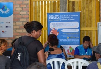 Na ação, as famílias matricularam crianças e adolescentes no sistema educacional do estado e no município (Foto: Isabella Cades)