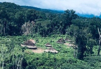 Comunidade indígena na Terra Yanomami - Foto: Divulgação
