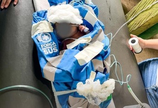 Recém-nascido foi transferido para a UTI da Maternidade Nossa Senhora de Nazareth - Foto: Divulgação/Instagram/urihiyanomami