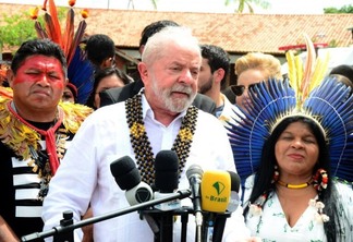 Presidente Luiz Inácio Lula da Silva em visita a Roraima, em janeiro (Foto: Nilzete Franco/FolhaBV)