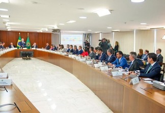Denarium participou do encontro de governadores com Lula (Foto: Ederson Brito)