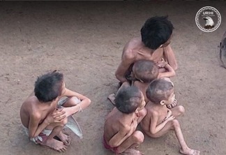 Indígenas Yanomami afetados pela crise sanitária - Foto: Urihi Yanomami