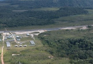 A pista pertence ao Quarto Pelotão Especial de Fronteira (4º PEF) do Exército Brasileiro. (Foto: divulgação/FAB)