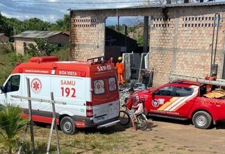 A vítima foi conduzida pelo Resgate ao Hospital Geral de Roraima Rubens de Souza Bento, para procedimentos médicos (Foto: Divulgação)