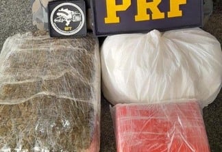 Drogas foram apreendidas durante abordagem da PRF - Foto: Divulgação/PRF