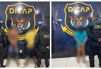 Albergados presos por policiais do Giro (Foto: Divulgação)