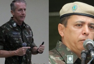 General Sérgio Schwingel (esquerda) será substituído pelo general Helder de Freitas Braga (Direita) - Foto: Divulgação
