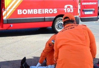 O trem de socorro do Corpo de Bombeiros foi deslocado imediatamente (Foto: Nilzete Franco/Folha BV)