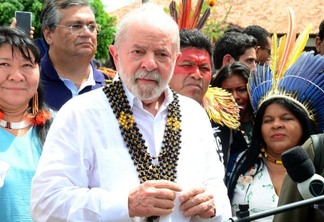 O presidente Luiz Inácio Lula da Silva durante primeira visita a Roraima em 2023 (Foto: Nilzete Franco/FolhaBV)