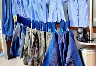 Fardas foram doadas por militares da Base Aérea de Anápolis - Foto: Ascom/FAB