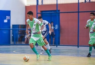 Independente e Vivaz em atuação pelo Campeonato Roraimense de Futsal Sub-17 em 2022 (Foto: Hélio Garcias/BV Esportes)