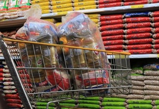 Os três supermercados apresentaram redução na cesta básica, variando entre R$ 11,50 e R$ 33,40 - Foto: Nilzete Franco/FolhaBV/Arquivo
