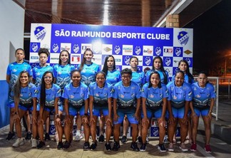 Elenco do Mundão feminino tem 20 jogadoras no plantel. Crédito: Hélio Garcias/São Raimundo