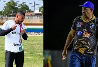 Derby da capital reúne técnico Thalysson Santos contra Chiquinho Viana. Créditos: divulgação Roraima e Hélio Garcias/São Raimundo