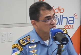 O comandante geral da Polícia Militar, coronel Miramilton Goiano de Souza, no programa Agenda da Semana (Foto: Reprodução)