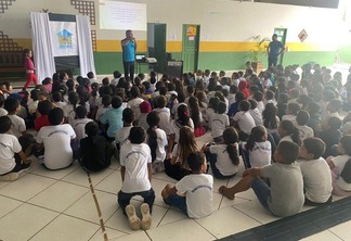 Seis escolas já receberam as palestras e instruções para o cuidado ambiental e gravação de um vídeo. (Foto: reprodução/Hugo Gonçalves)