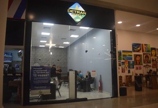 Agência do Detran localizada em um dos shoppings de Boa Vista (Foto: Detran)