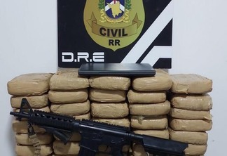A droga foi transportada pelos acusados do município de Mucajaí para Boa Vista (Foto: Divulgação/PCRR)