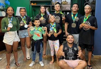 Os atletas já estão focados no Pan Americano Kids que vai acontecer na Flórida, Estados Unidos. (Foto: Arquivo pessoal)
