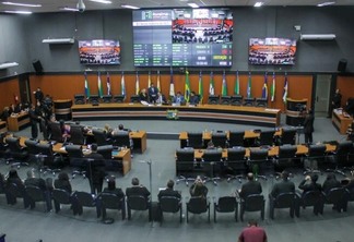 O plenário da Assembleia Legislativa de Roraima nesta terça-feira (Foto: Nonato Souza/SupCom ALE-RR)