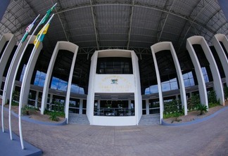 Fachada da Assembleia Legislativa de Roraima, no Centro Cívico de Boa Vista (Foto: Eduardo Andrade/SupCom ALE-RR)
