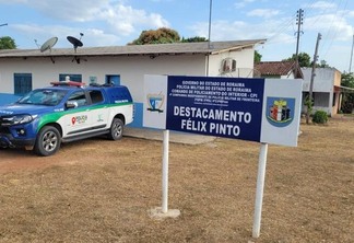 Destacamento da 4° Companhia Independente de Policiamento de Fronteira (Foto: Arquivo Folha BV)