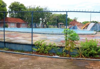 Parque aquático do bairro Asa Branca, na zona Oeste de Boa Vista (Foto: Wenderson Cabral/FolhaBV)