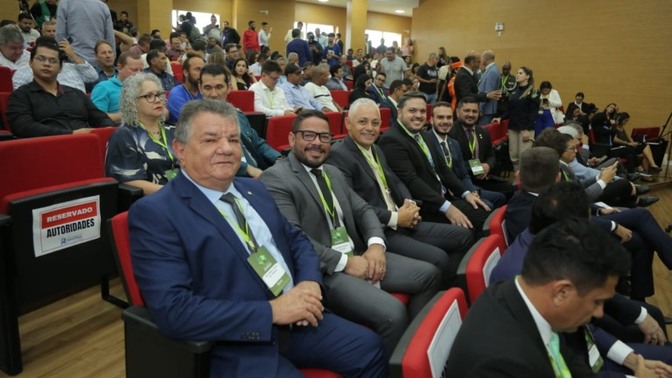 Seis parlamentares participaram da posse da Mesa Diretora. (Foto: reprodução/Ale-RR)