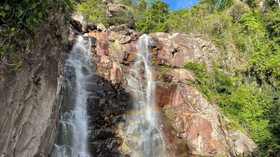 Laje Verde é a cachoeira de maior intensidade em nível para trilha. (Foto: Adriele Lima/FolhaBV)