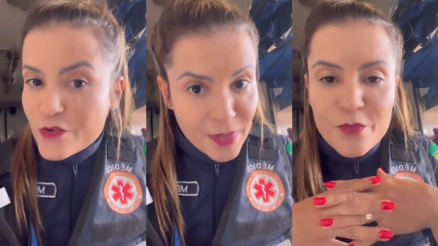 Médica Leidiana Nobles explica no vídeo como deve ser realizado o procedimento em casos de parada cardiorrespiratória - (Foto: Reprodução/Instagram)