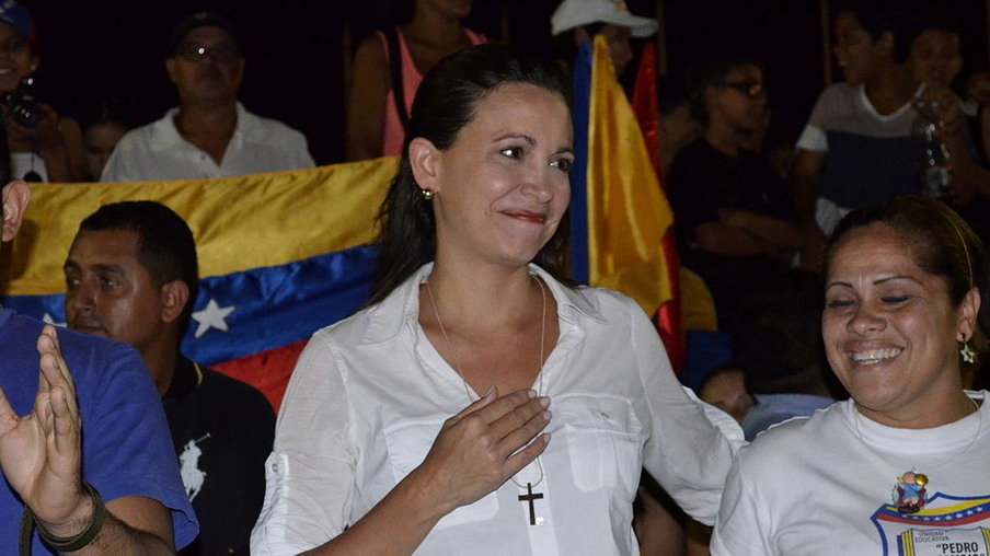 Maria Corina Machado venceu as primárias da eleição na Venezuela (Foto: Carlos Diaz)