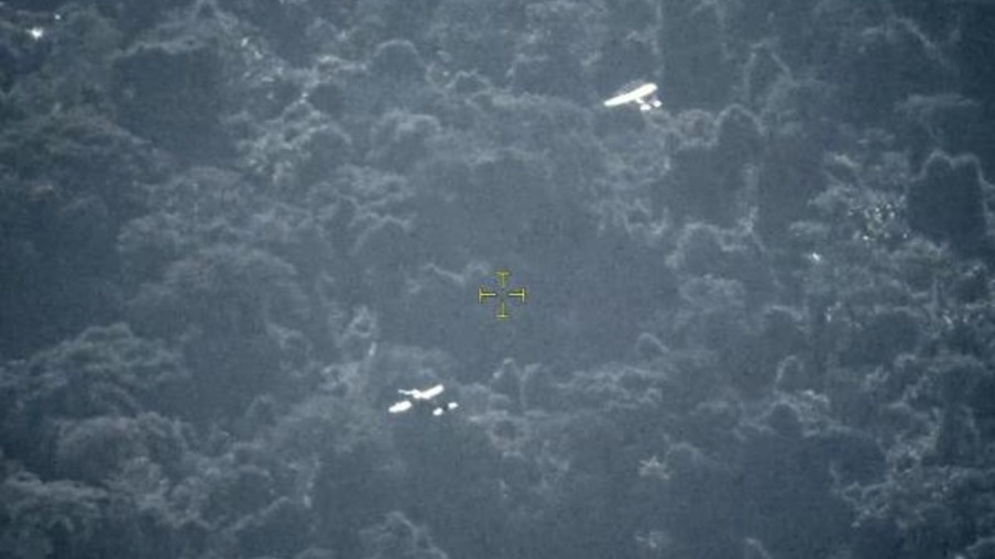 FAB interceptou avião em ação nessa segunda-feira (29) (Foto: Divulgação/FAB)