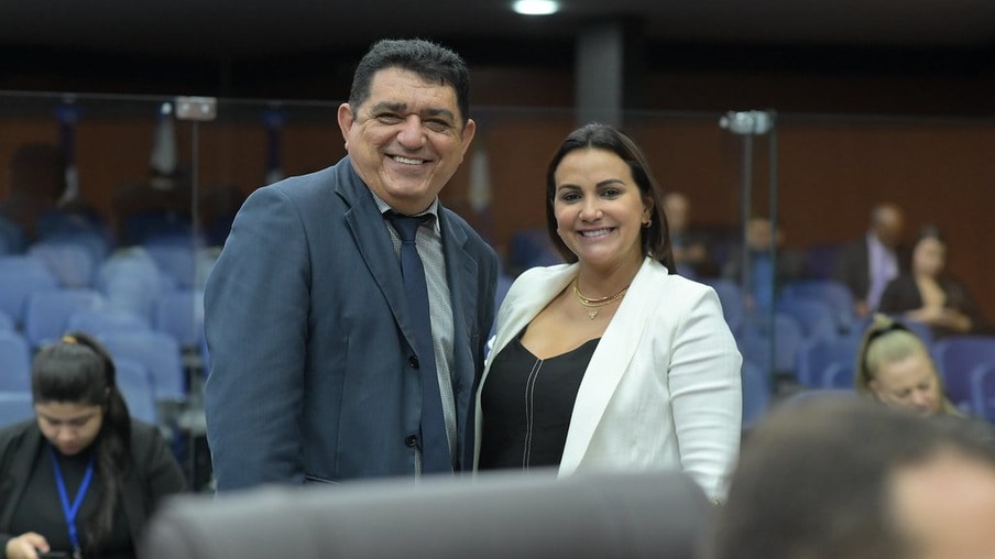 Os deputados estaduais Odilon Filho e Joilma Teodora (Foto: SupCom ALE-RR)
