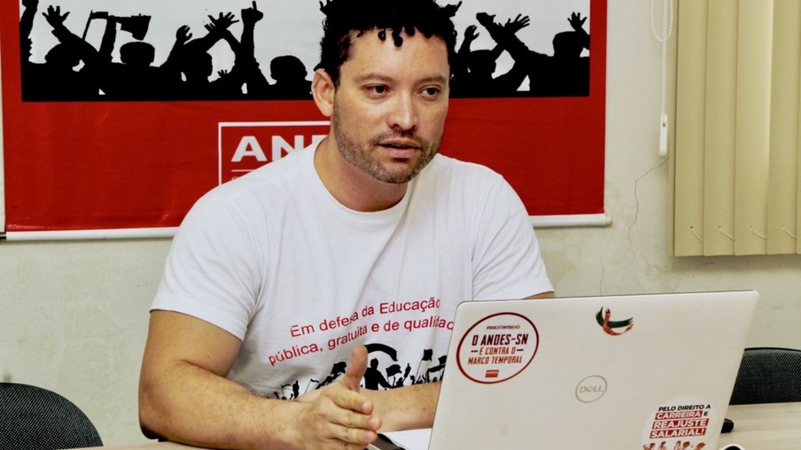 Antonio Carlos Júnior, presidente da Seção Sindical dos Docentes da UFRR (SESDUF-RR). (Foto: Wenderson Cabral/FolhaBV)