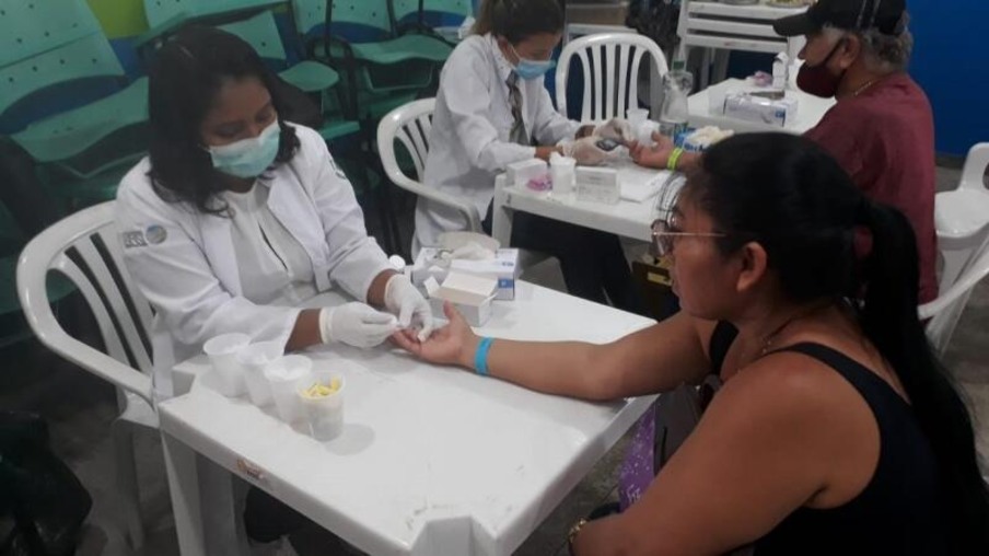A expectativa da Sesau é realizar cerca de 800 testes rápidos para  Sífilis e Hepatites Virais.  (Foto: Ascom/Sesau)